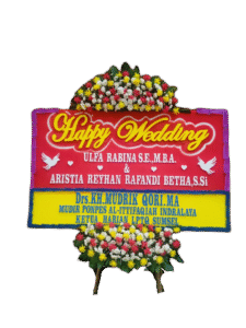 bunga papan wedding, toko bunga online, pesan bunga papan
