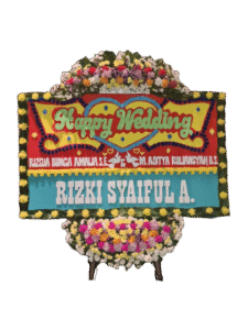 bunga papan wedding, toko bunga online, pesan bunga papan