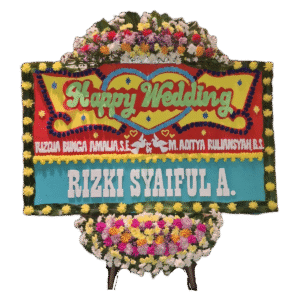 bunga papan wedding, toko bunga online, pesan bunga papan