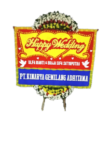 bunga papan wedding, toko bunga online, pesan bunga papan