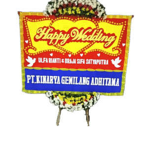 bunga papan wedding, toko bunga online, pesan bunga papan