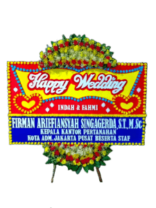 bunga papan wedding, toko bunga online, pesan bunga papan