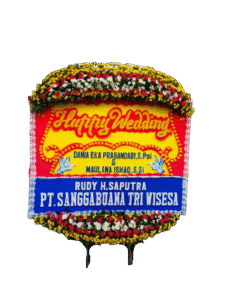 bunga papan wedding, toko bunga online, pesan bunga papan