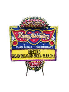 bunga papan wedding, toko bunga online, pesan bunga papan