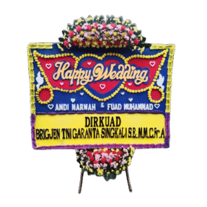 bunga papan wedding, toko bunga online, pesan bunga papan