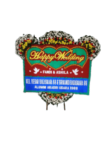 bunga papan wedding, toko bunga online, pesan bunga papan