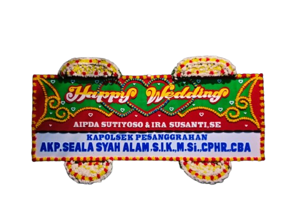 bunga papan wedding, toko bunga online, pesan bunga papan