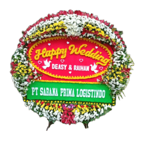 bunga papan wedding, toko bunga online, pesan bunga papan