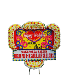 bunga papan wedding, toko bunga online, pesan bunga papan