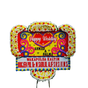bunga papan wedding, toko bunga online, pesan bunga papan