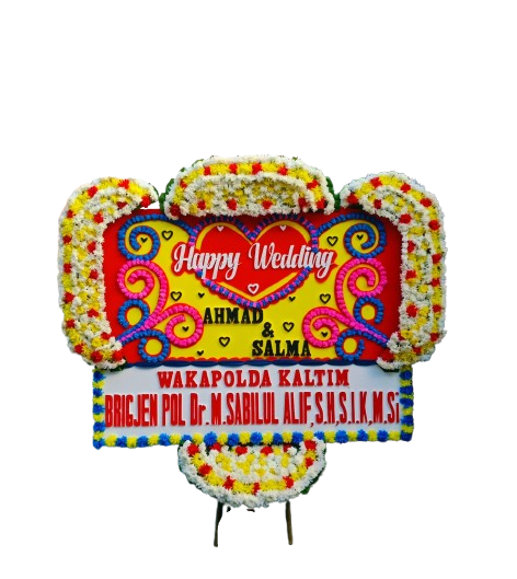 bunga papan wedding, toko bunga online, pesan bunga papan